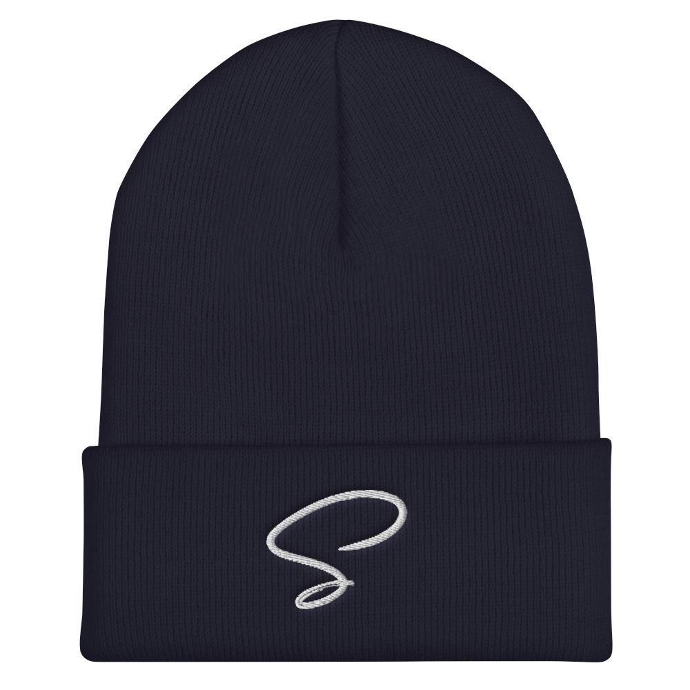 Bonnet bleu au logo argenté - Saurein