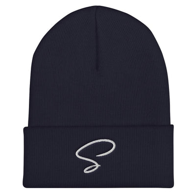 Bonnet bleu au logo argenté - Saurein