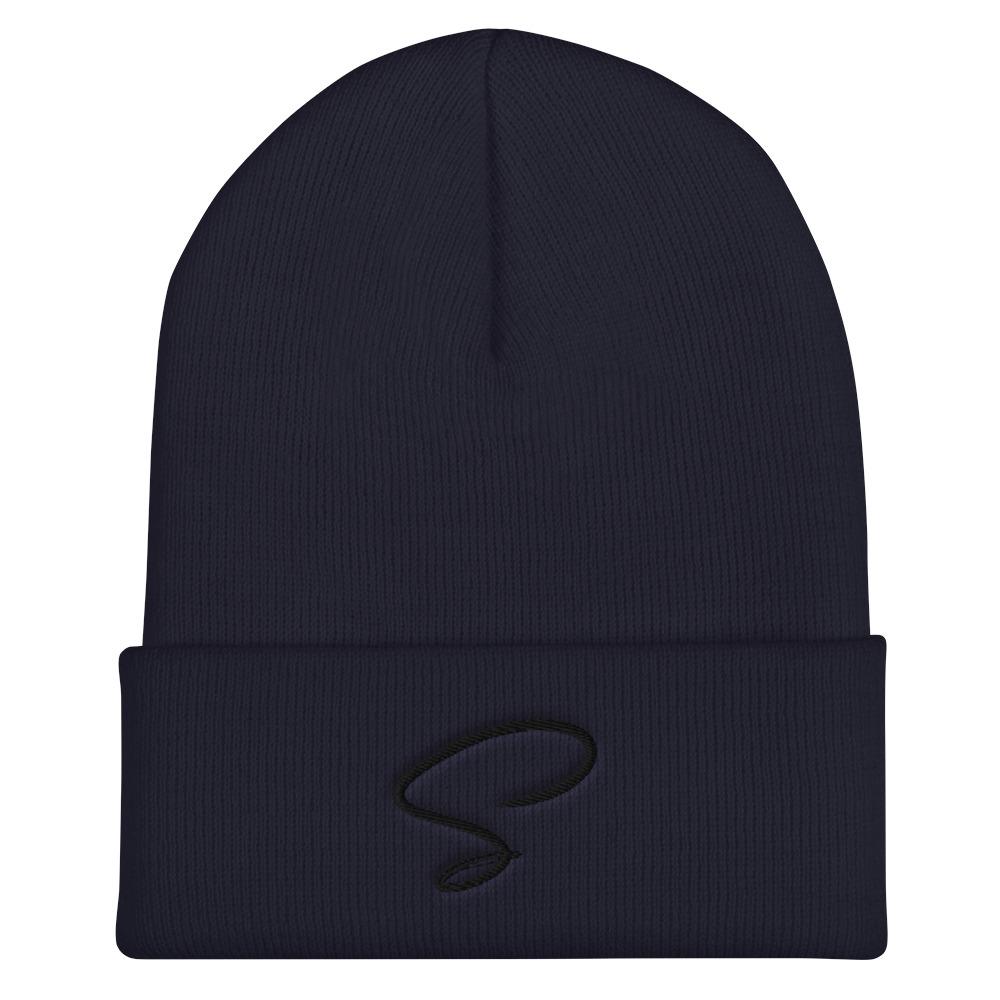 Bonnet bleu au logo noir - Saurein