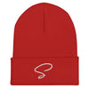 Bonnet rouge au logo argenté - Saurein