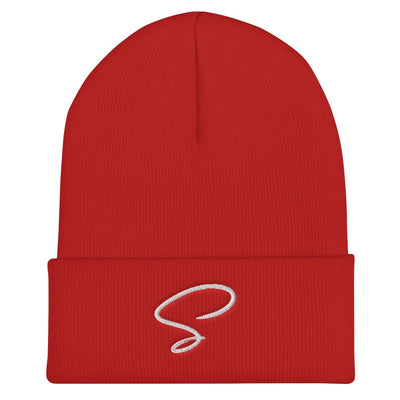 Bonnet rouge au logo argenté - Saurein