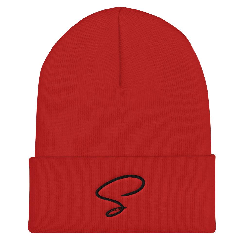 Bonnet rouge au logo noir - Saurein