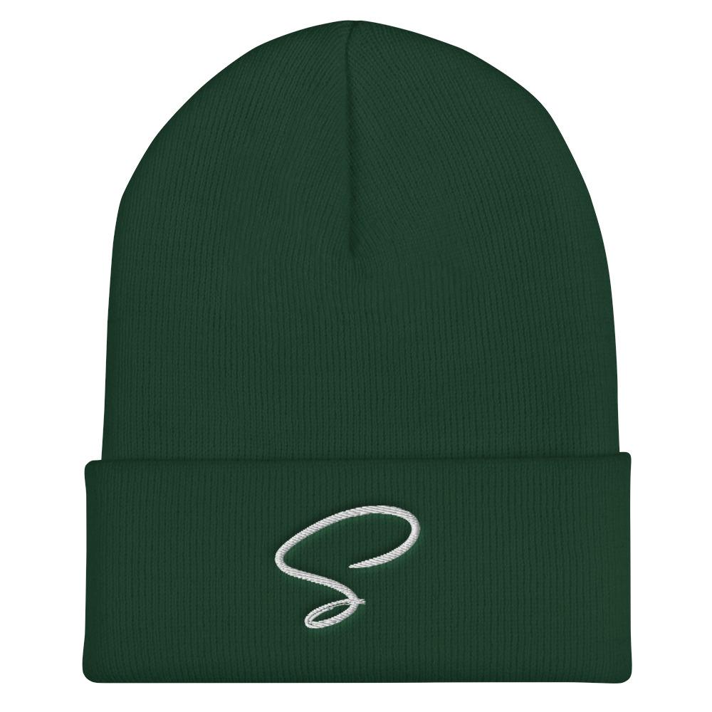 Bonnet vert au logo argenté - Saurein