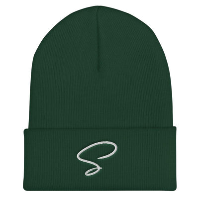 Bonnet vert au logo argenté - Saurein