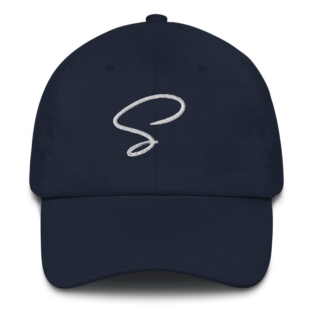 Casquette bleu foncé au logo argenté - Saurein