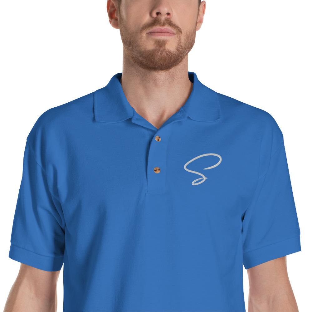 Mannequin polo au logo argenté - Saurein