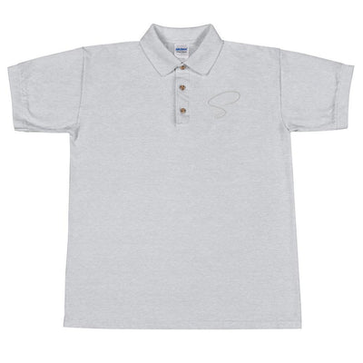 Polo gris au logo argenté - Saurein