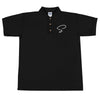 Polo noir au logo argenté - Saurein