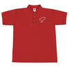 Polo rouge au logo argenté - Saurein