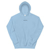 Sweat bleu ciel à capuche Saurein Paris brodé - Saurein