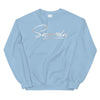 Sweat bleu ciel au logo argenté - Saurein