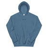 Sweat bleu indigo à capuche Saurein Paris brodé - Saurein