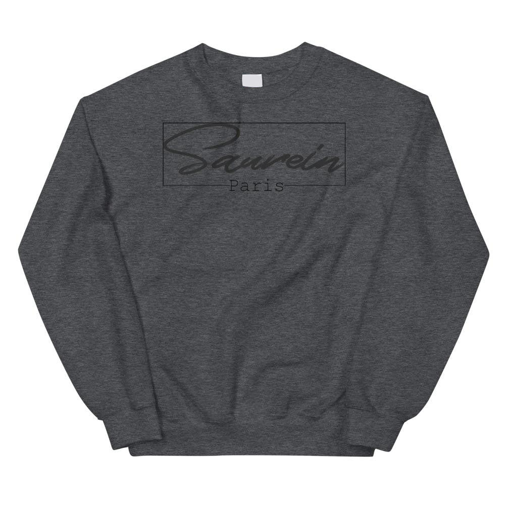 Sweat gris foncé Saurein Paris boxed - Saurein