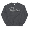 Sweat gris foncé au logo argenté - Saurein