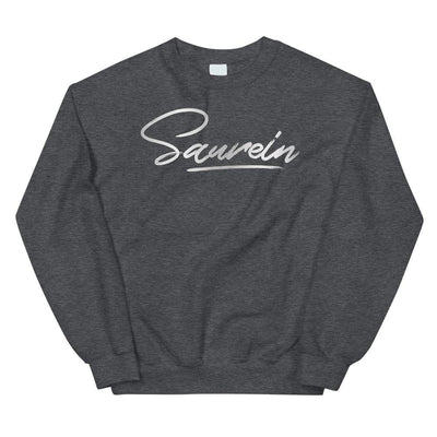 Sweat gris foncé au logo argenté - Saurein