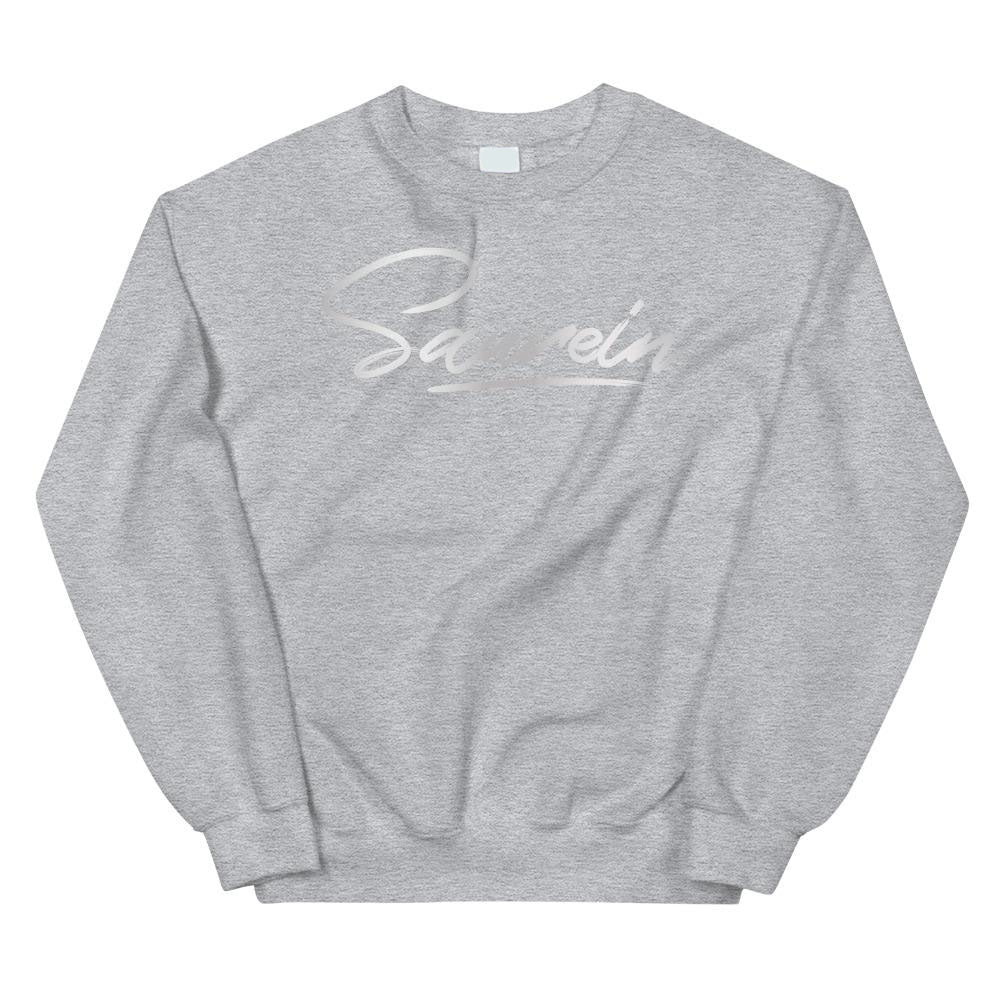 Sweat gris au logo argenté - Saurein