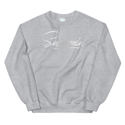 Sweat gris au logo argenté - Saurein