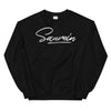 Sweat noir au logo argenté - Saurein