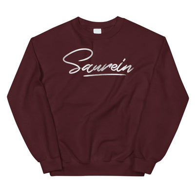 Sweat pourpre au logo argenté - Saurein