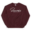Sweat pourpre au logo argenté - Saurein