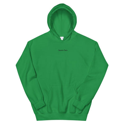 Sweat vert à capuche Saurein Paris brodé - Saurein
