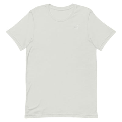 T-shirt argenté à col rond logo argenté - Saurein