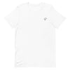 T-shirt blanc à col rond brodé - Saurein