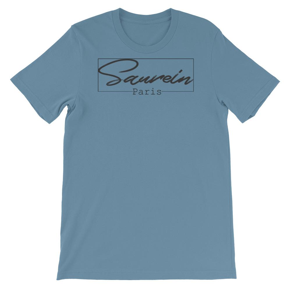 T-shirt bleu acier saurein paris boxed - Saurein