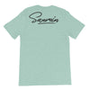 T-shirt bleu ciel à marquage Saurein