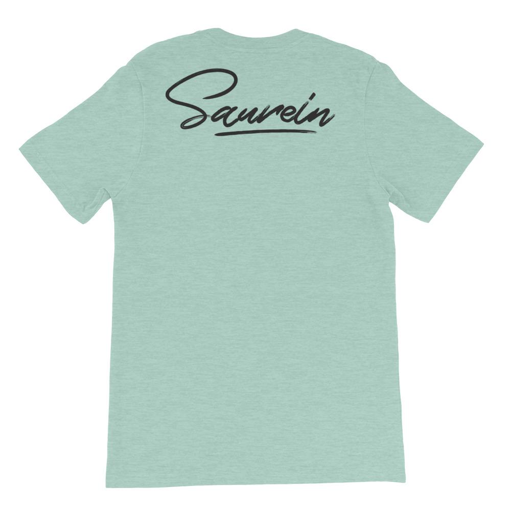 T-shirt bleu ciel à marquage Saurein