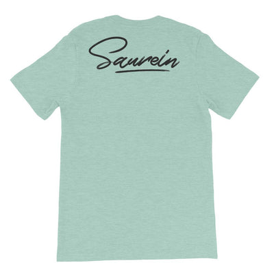 T-shirt bleu ciel à marquage Saurein