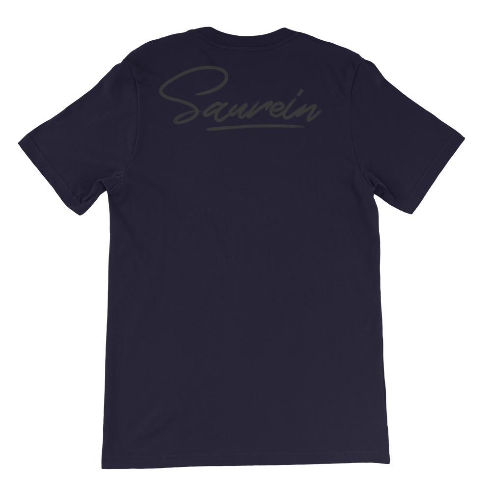 T-shirt bleu marine à marquage Saurein