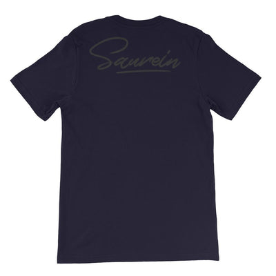 T-shirt bleu marine à marquage Saurein