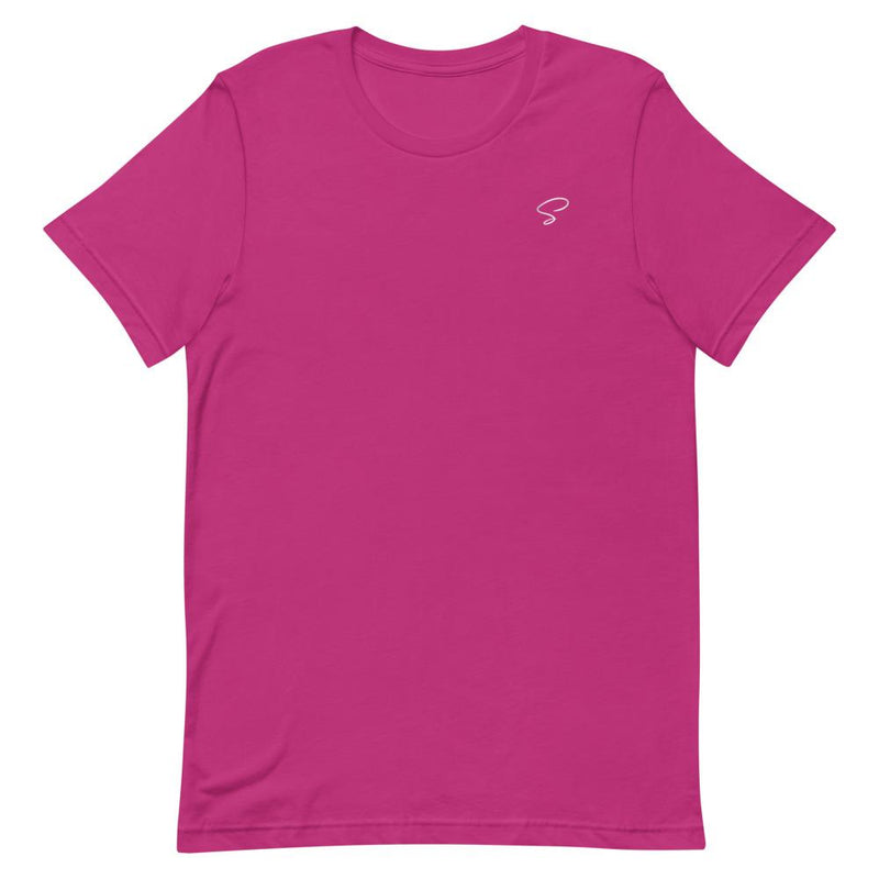 T-shirt noir à col rond logo argenté - Saurein