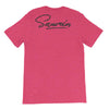 T-shirt rose framboise à marquage Saurein