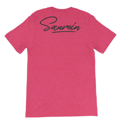 T-shirt rose framboise à marquage Saurein
