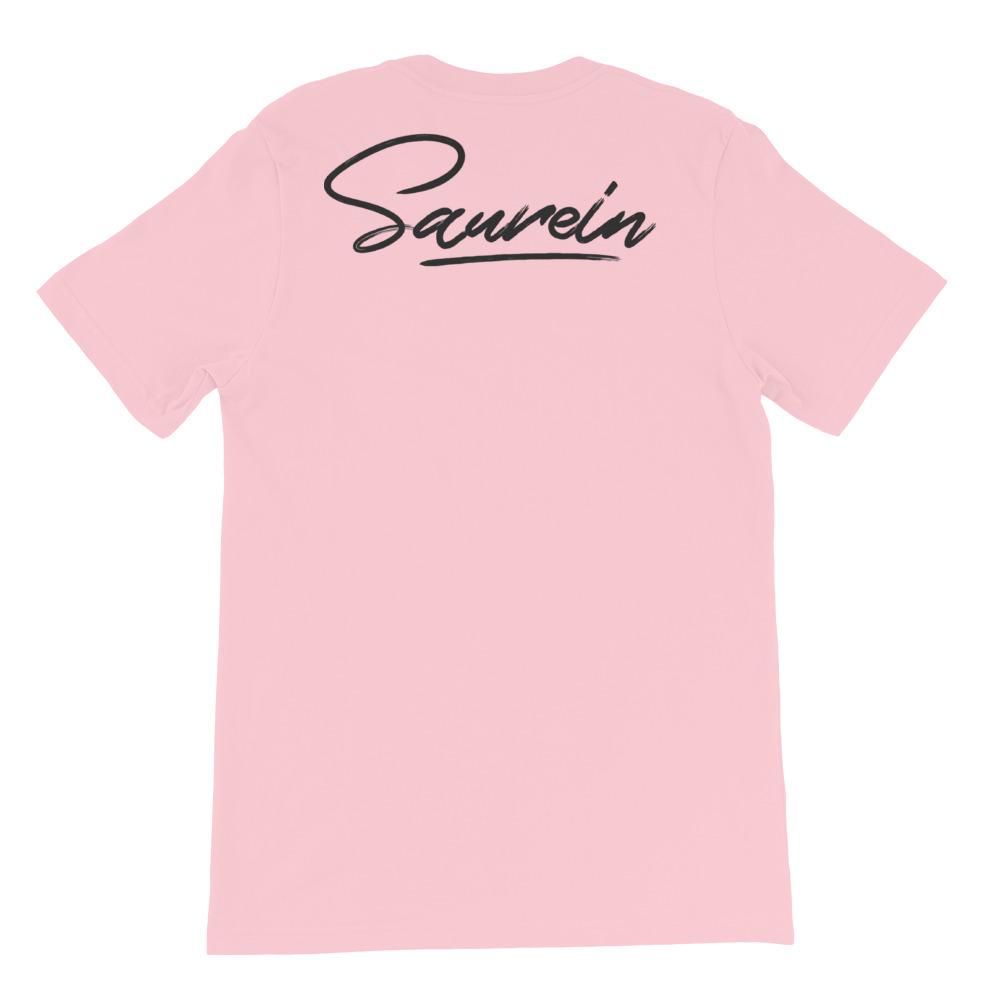 T-shirt rose à marquage Saurein