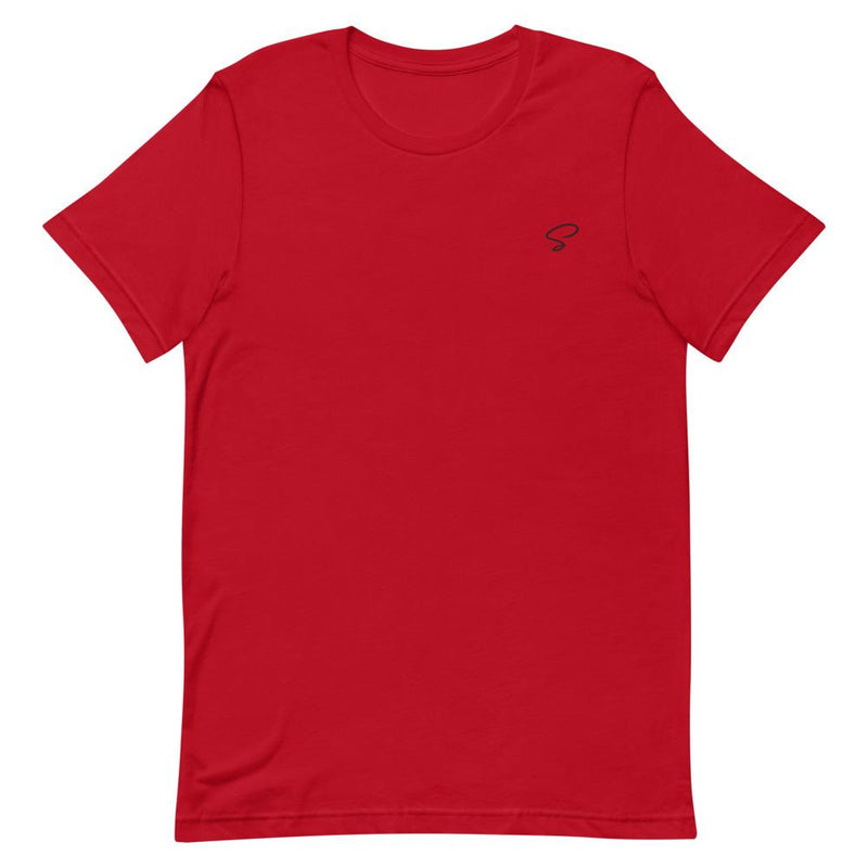 T-shirt blanc à col rond brodé - Saurein