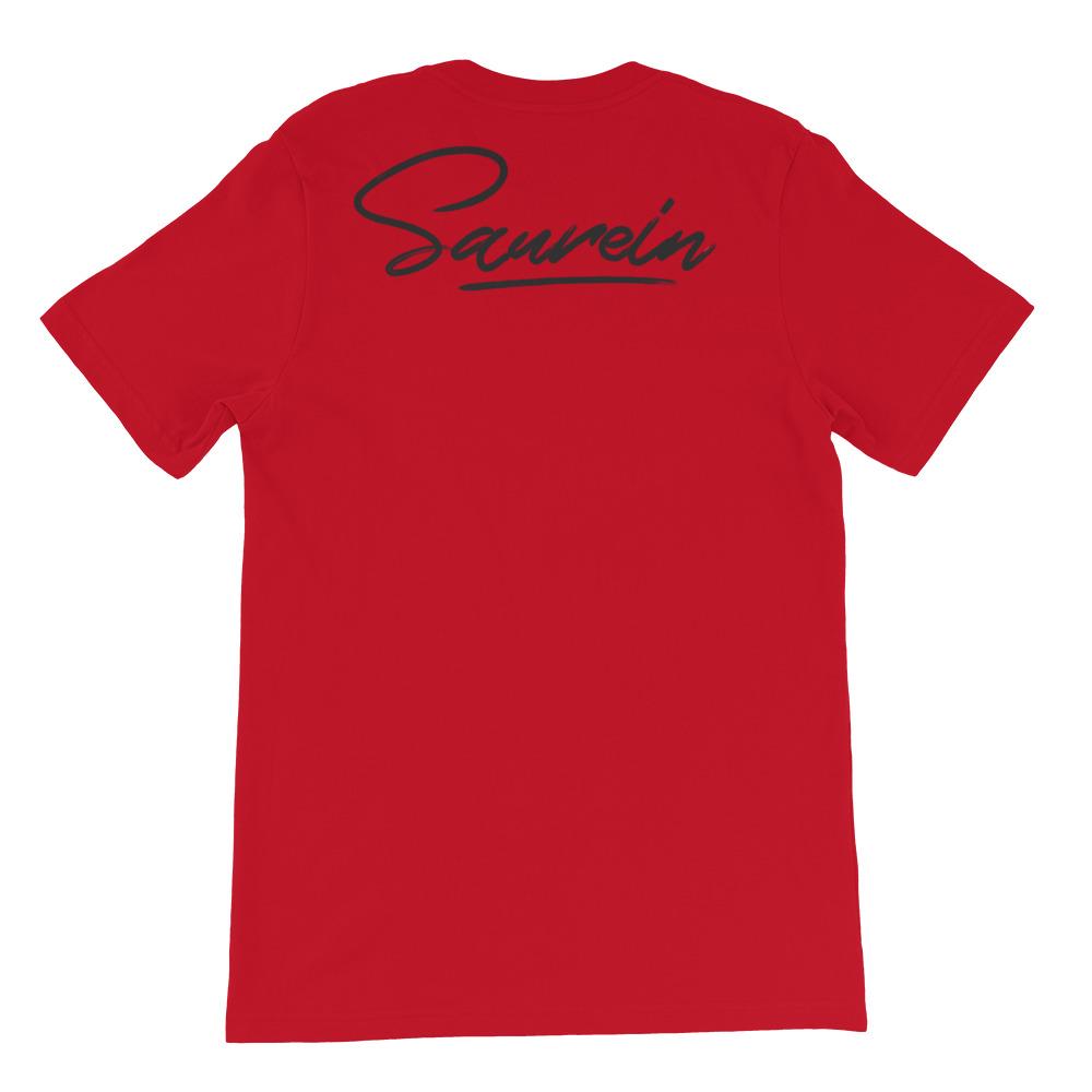 T-shirt rouge à marquage Saurein