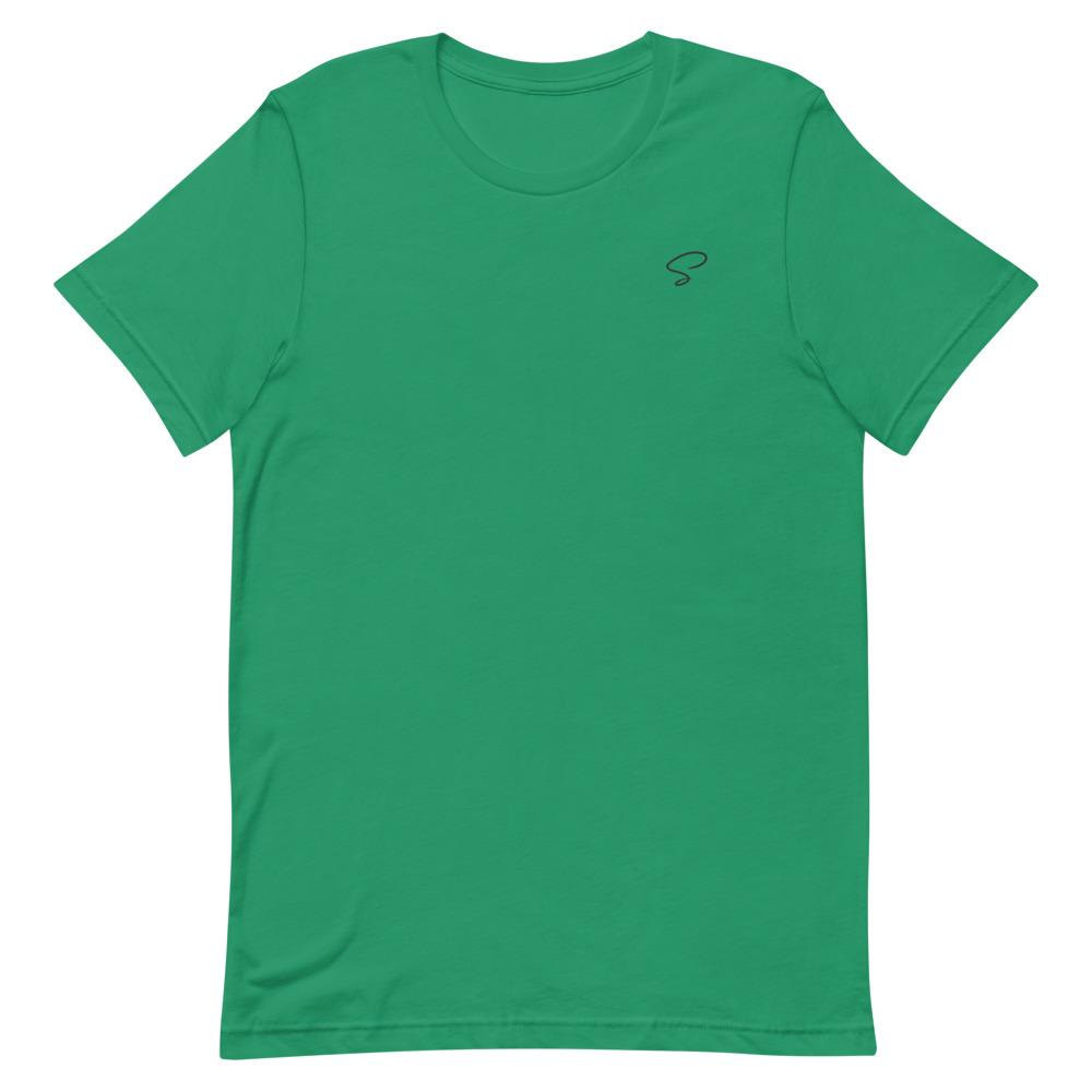 T-shirt vert à col rond - Saurein