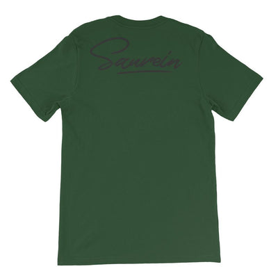 T-shirt vert foncé à marquage Saurein