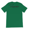 T-shirt vert à marquage Saurein