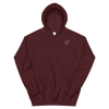 Sweat à capuche bordeaux logo argenté - Saurein