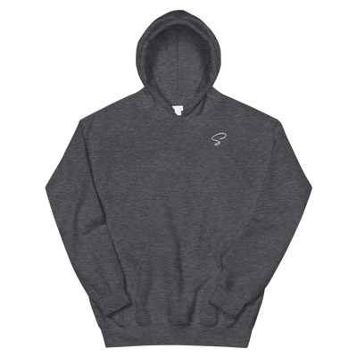 Sweat à capuche gris foncé logo argenté - Saurein
