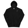 Sweat à capuche noir logo argenté - Saurein