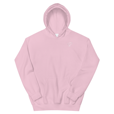 Sweat à capuche rose logo argenté - Saurein