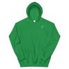 Sweat à capuche vert logo argenté - Saurein