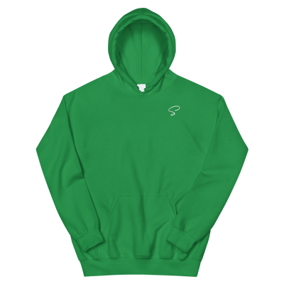 Sweat à capuche vert logo argenté - Saurein